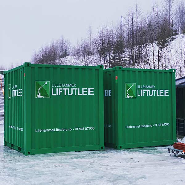 Lagercontainere fra Lillehammer Liftutleie på arrangement