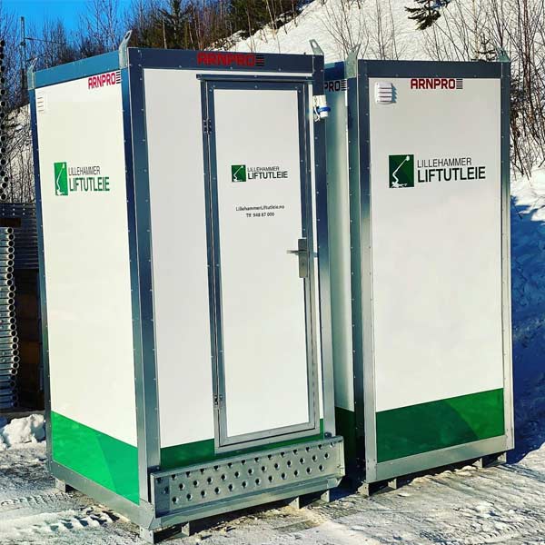 Toalettkabiner fra Lillehammer Liftutleie på vinterarrangement