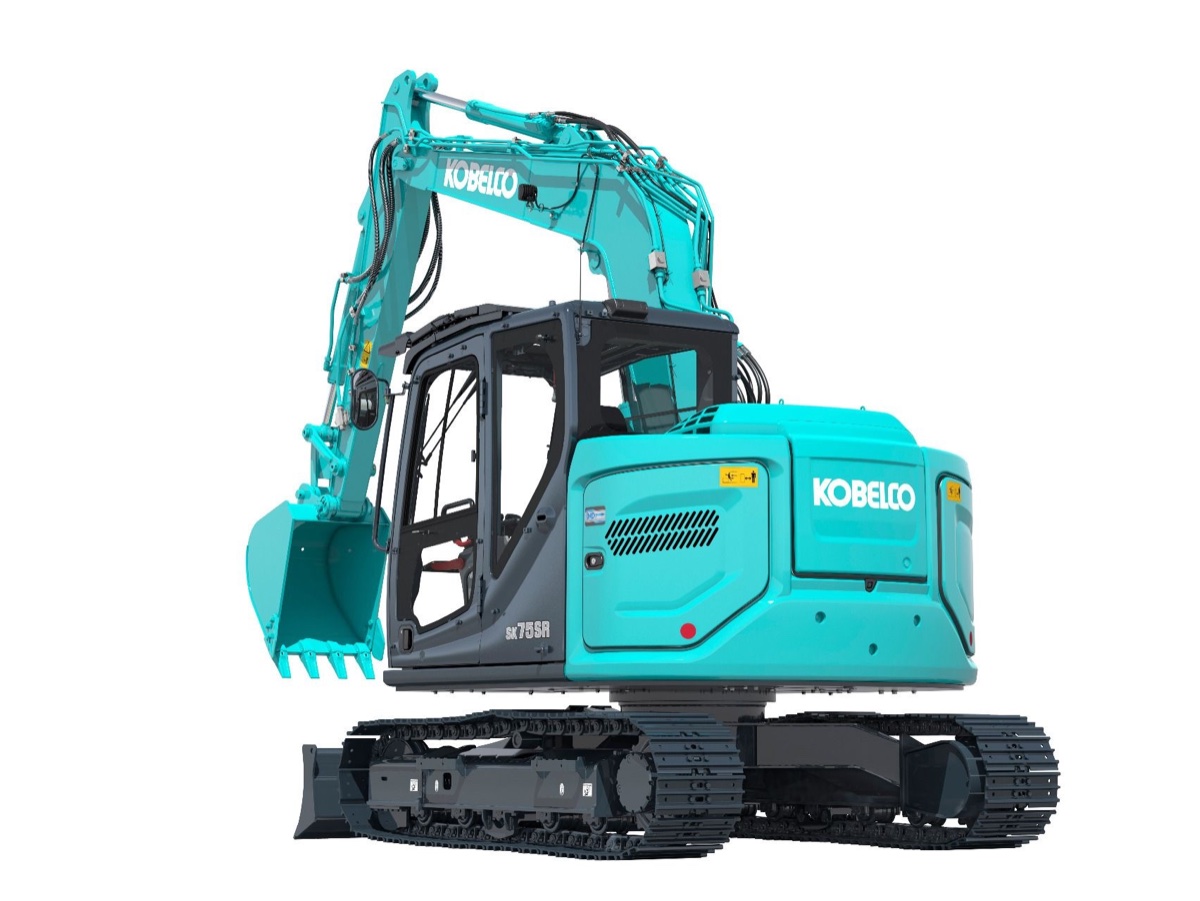 Kobelco SK75SR-7 m/stålbelter — 9 tonn